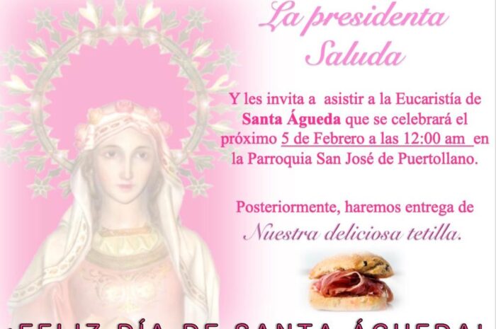 Santa Águeda celebrará a su patrona con eucaristía y reparto de tetillas de jamón